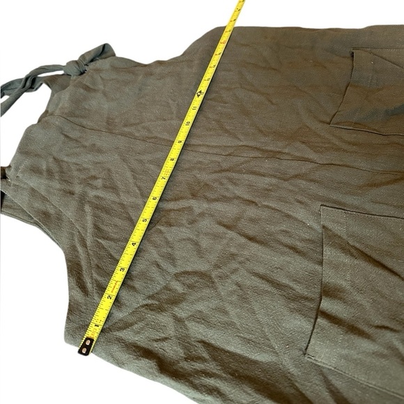 Altar’d State Green Linen Overall Romper Small - Picture 8 of 12